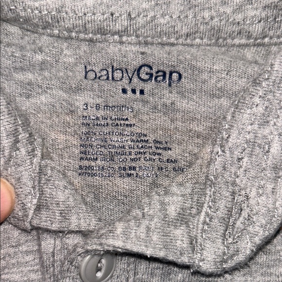 GAP Gray Baby Rompers - Picture 2 of 5